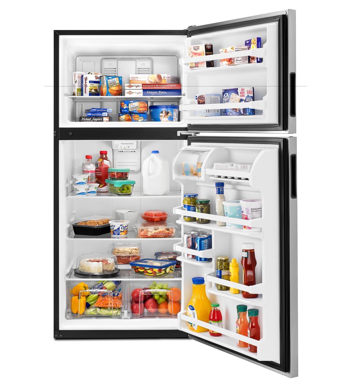 (ART318FFDB) Amana® 30-inch Wide Top-Freezer Refrigerator with Glass ...