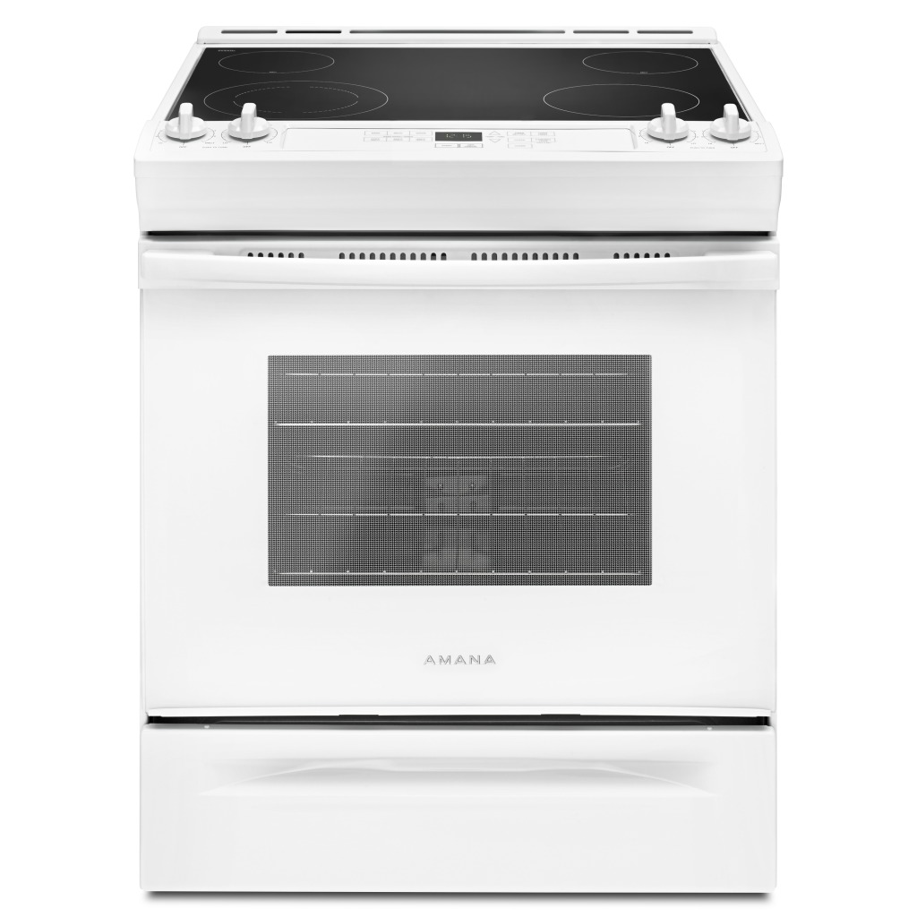 YAES6603SFW30-INCH AMANA® ELECTRIC RANGE WITH FRONT CONSOLE